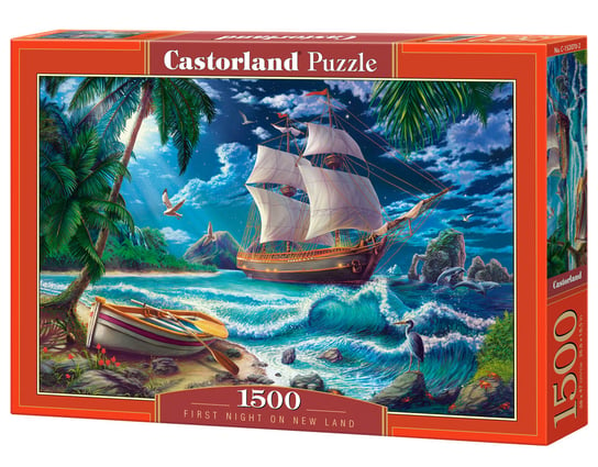 Puzzle 1500 First Night on New Land, 1500 el. Castorland