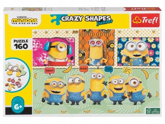 Puzzle 160 Minionki Crazy Shapes Junior Trefl 93177 Trefl