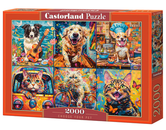 Puzzle 2000 el. Wybierz swojego zwierzaka Castorland