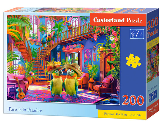 Puzzle 200el. Papugi w raju Castorland