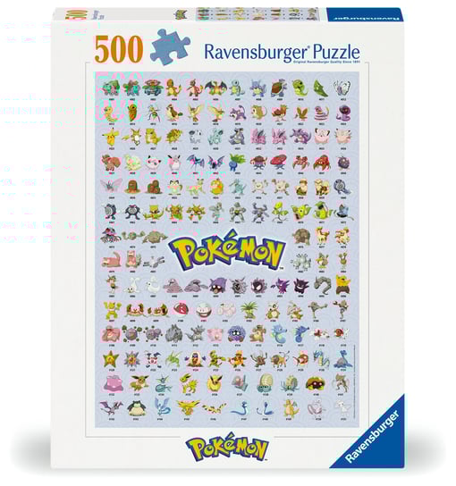 Puzzle 2D, Pokemon Postacie 500 elementów Ravensburger