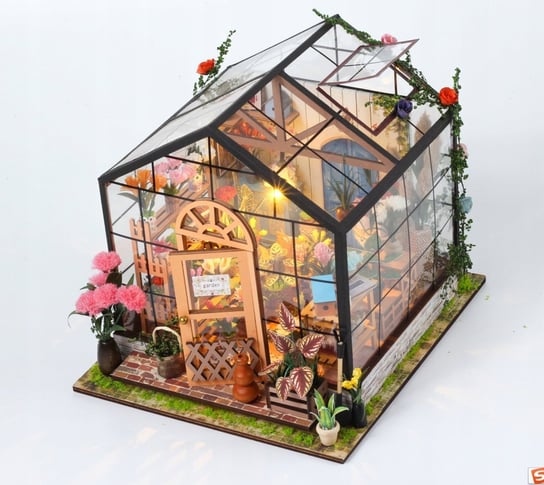 Puzzle 3d 4D przestrzenne dziecko Drewniany Domek Praca ręczna dziecko bez marki