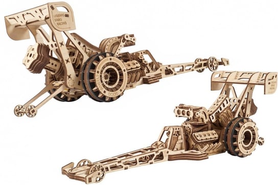 Puzzle 3D Dragster Ugears Drewniany Ugears