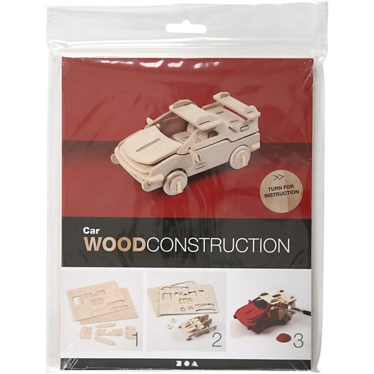 Puzzle 3D, drewniane, samochód Creativ Company