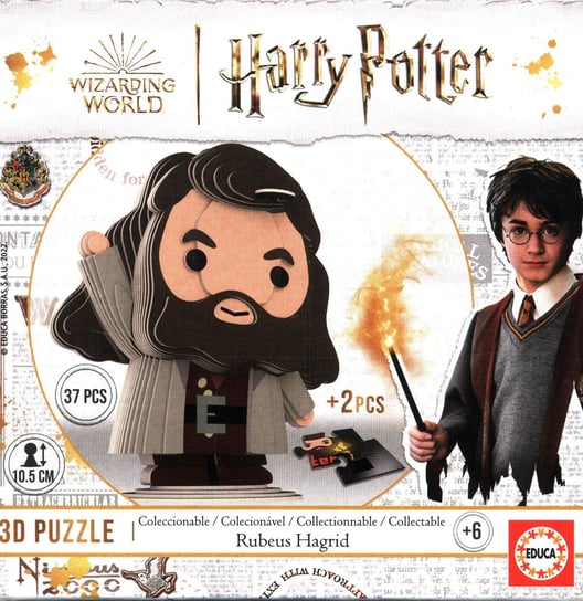 Puzzle 3D, Harry Potter Rubeus Hagrid, 37 el. Educa