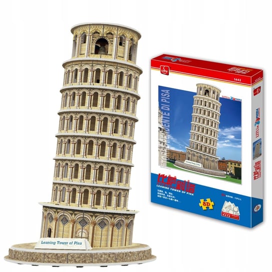 Puzzle 3D Krzywa Wieża w Pizie Premium Dla Dzieci i Dorosłych 23cm 31el. Inna marka