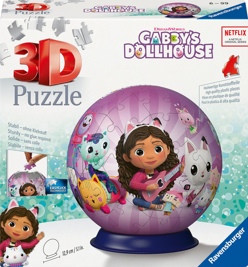 Puzzle 3D Kula Koci Domek Gabi - Ravensburger | Sklep EMPIK.COM
