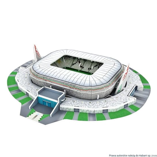 PUZZLE 3D Mini Stadion JUVENTUS Allianz Stadium PIŁKA NOŻNA dla Dziecka HABARRI