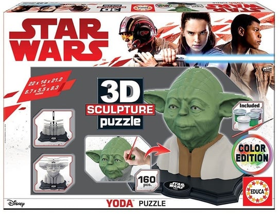 Puzzle 3D, Rzeźba Yoda, 160 el. Educa