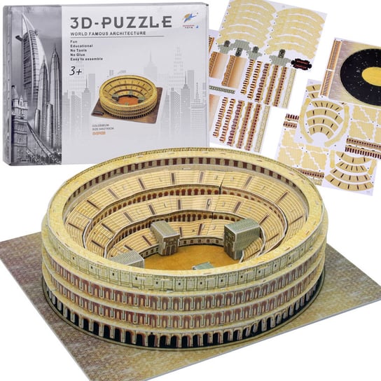 Puzzle 3D rzymskie Koloseum 84-elementy Puzzle przestrzenne ZA5401 JOKOMISIADA