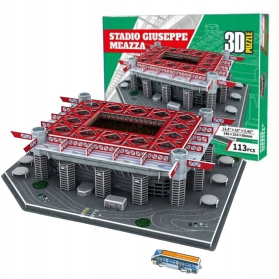 Puzzle 3D Stadion Piłkarski Ac Milan Inter Mediolan San Siro Duży 113El. Inna marka