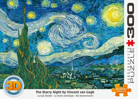Puzzle 3D, Starry Night by van Gogh, 300 el. EuroGraphics