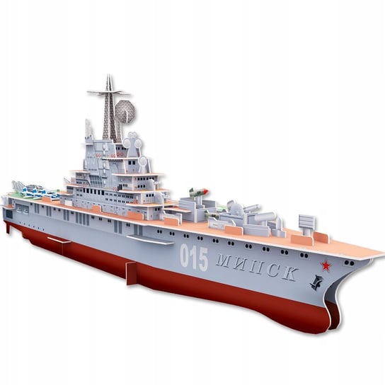 Puzzle 3D Statek Lotniskowiec Aircraft Carrier-Minsk Wojskowy 72cm 101el Funny