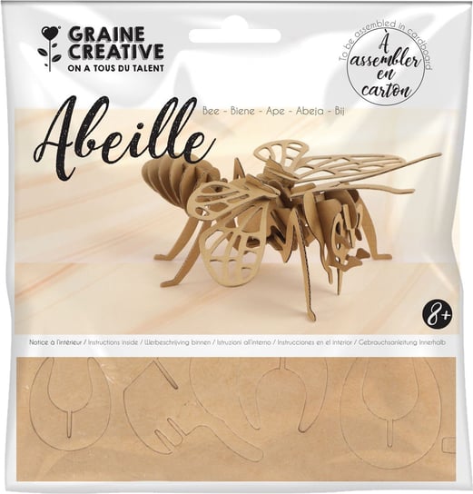 Puzzle 3D tekturowe, Pszczoła GRAINE CREATIVE