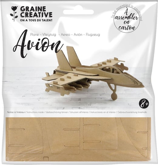 Puzzle 3D tekturowe, Samolot GRAINE CREATIVE