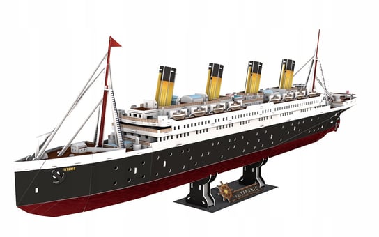 Puzzle 3D Titanic Statek Premium Dla Dzieci i Dorosłych Duży 88cm 282el. Inna marka