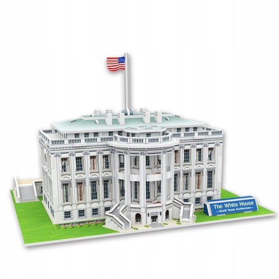Puzzle 3D White House Biały Dom Premium Dla Dzieci i Dorosłych 24cm 34el. Funny