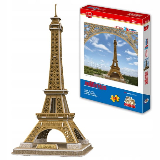 Puzzle 3D Wieża Eiffla Paryż Premium Duże Dla Dzieci i Dorosłych 35cm 35el. Inna marka