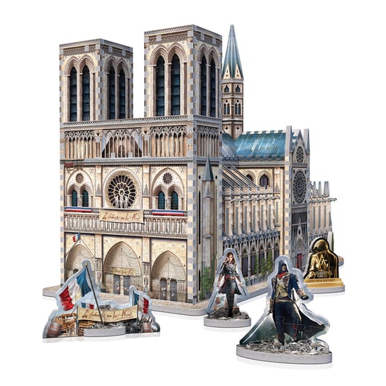 Puzzle 3D, Wrebbit Assassin's Creed Unity - Notre Dame, 860 el. Wrebbit