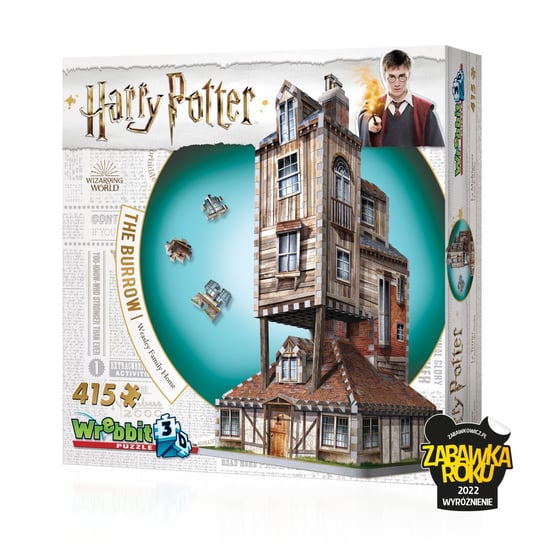 Puzzle 3D, Wrebbit, Harry Potter, The Burrow – Weasley Family Home, 415 el. Wrebbit