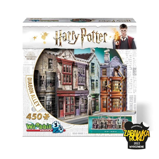Puzzle 3D, Wrebbit, Harry Potter, Ulica Pokątna, 450 el. Wrebbit
