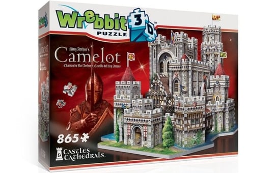 Puzzle 3D, Wrebbit, piankowe, King Arthurs Camelot, 865 el. Wrebbit