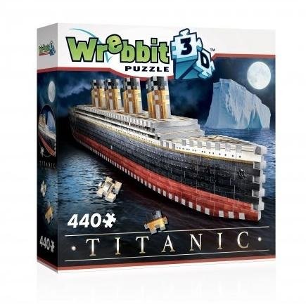 Puzzle 3D, Wrebbit Titanic, 440 el. Wrebbit