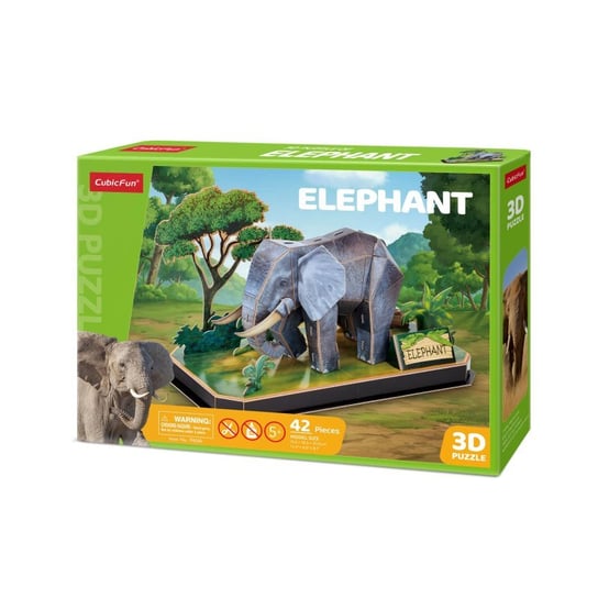 Puzzle 3D Zwierzęta Słoń Cubic Fun