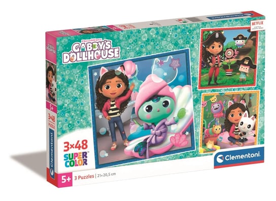 Puzzle 3x48 Supercolor Gabby's Dollhouse Clementoni
