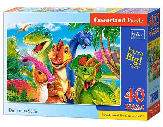 Puzzle 40 Maxi Dinosaurs Selfie B-040391-1 Castorland