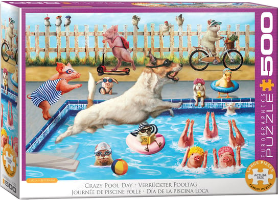 Puzzle 500 Crazy Pool Day By Lucia Heffer 6500-5878 EuroGraphics