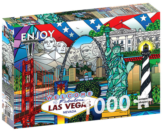 Puzzle, Atrakcje turystyczne w USA, 1000 el. Enjoy