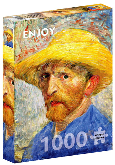 Puzzle, Autoportret w słomkowym kapeluszu, Vincent van Gogh, 1000 el. Enjoy
