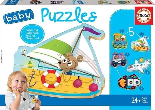 Puzzle, Baby Pojazdy 2, 4 el. Educa