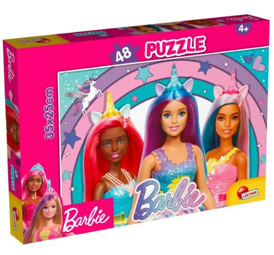 Puzzle Barbie 48 Elementów Magiczny Jednorożec Inna marka