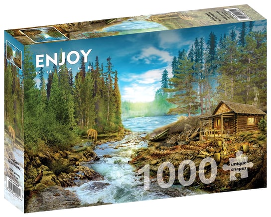 Puzzle, Chatka nad rzeką, 1000 el. Enjoy