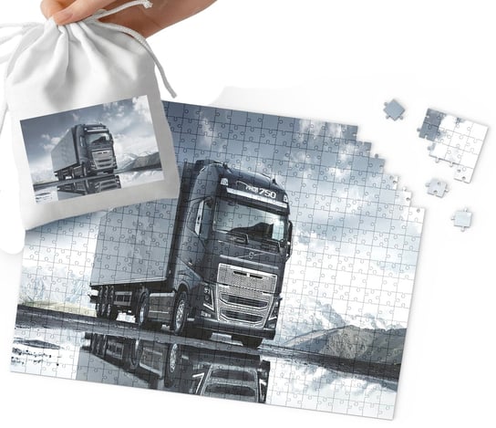 Puzzle - Ciężarówka Tir Wzory Dla Chłopca 35El + Woreczek WORLD CASE