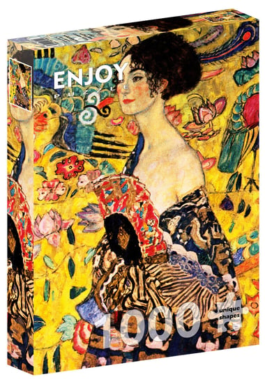 Puzzle, Dama z wachlarzem, Gustav Klimt, 1000 el. Enjoy