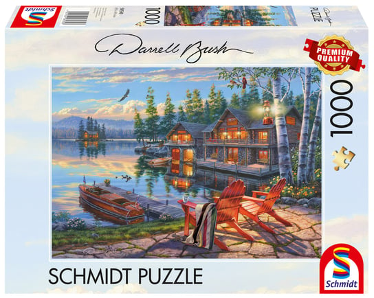 Puzzle, DARREL BUSH Jezioro Loon / USA, 1000 el. Schmidt