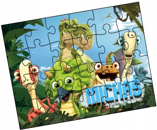 Puzzle Dla Dzieci Imię Gigantozaur 24El Prezent Y5 WyczarujPrezent