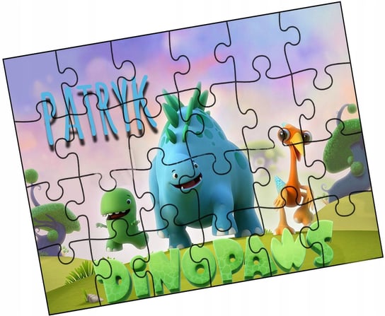 Puzzle Dla Dzieci Imię Łapkozaury 24El Prezent Y5 WyczarujPrezent