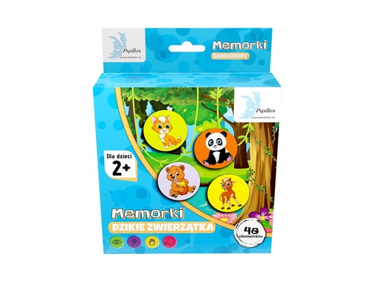 Puzzle dla dzieci Memorki Zwierzątka Dzikie 01 Papillon