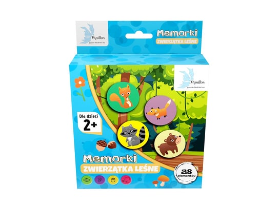 Puzzle dla dzieci Memorki Zwierzątka Leśne 01 Papillon
