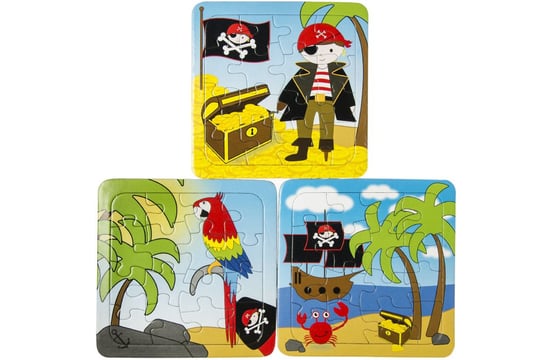 Puzzle dla dzieci - piraci Inny producent