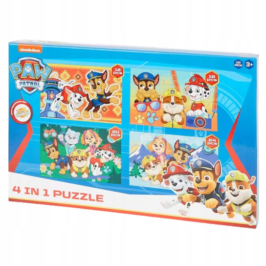 Puzzle Dla Dzieci PIS PATROL 4 w 1 chase - Disney | Sklep EMPIK.COM