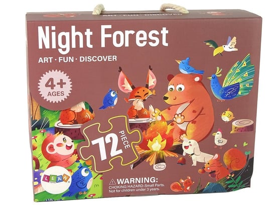 Puzzle Dla Dzieci Układanka Leśne Zwierzątka 72 Elem Inna marka