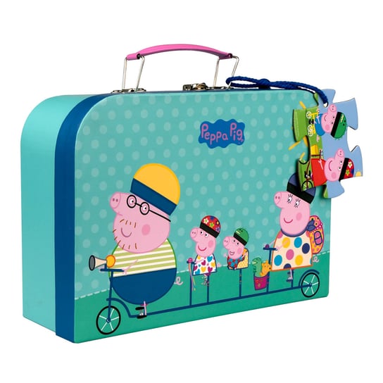 Puzzle dla dzieci w walizce, 26 elementów, Świnka Peppa Barbo Toys