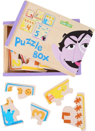 Puzzle dla najmłodszych w pudełku - Ulica Sezamkowa Small Foot Design
