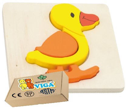 PUZZLE Dla Niemowląt drewniane zabawki sensoryczne dla najmłodszych dzieci Viga 18m+ zabawka montessori PakaNiemowlaka