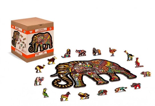 Puzzle drewniane 3D Magiczny słoń Magic elephant L (GXP-785036) Wooden.City